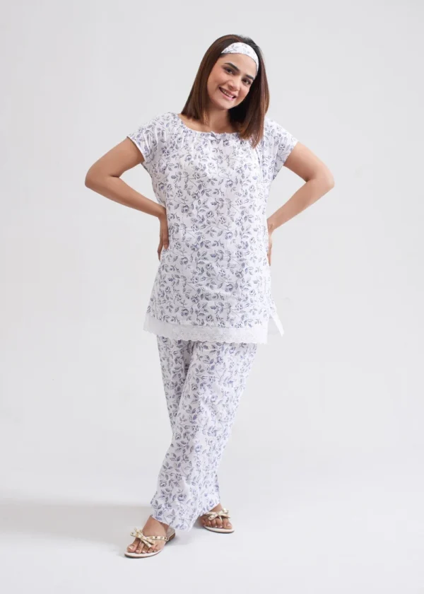 Square Neck Pajama with elastic at neck