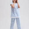 Square Neck Pajama with elastic at neck